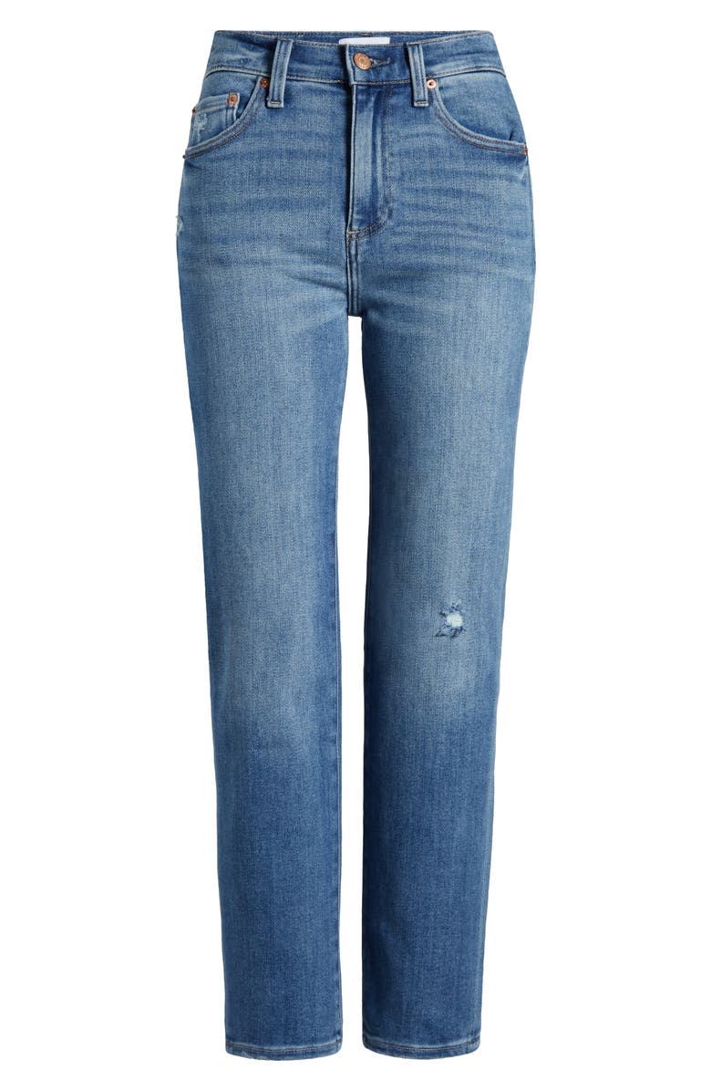 Pistola Monroe High Waist Crop Cigarette Jeans, Alternate, color, Skyline