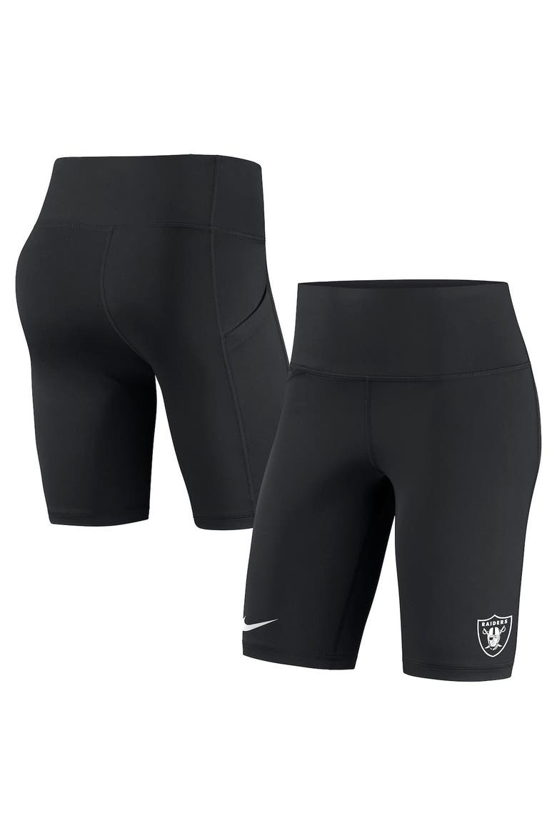 Women's Nike Black Las Vegas Raiders Biker Shorts, Main, color, Black
