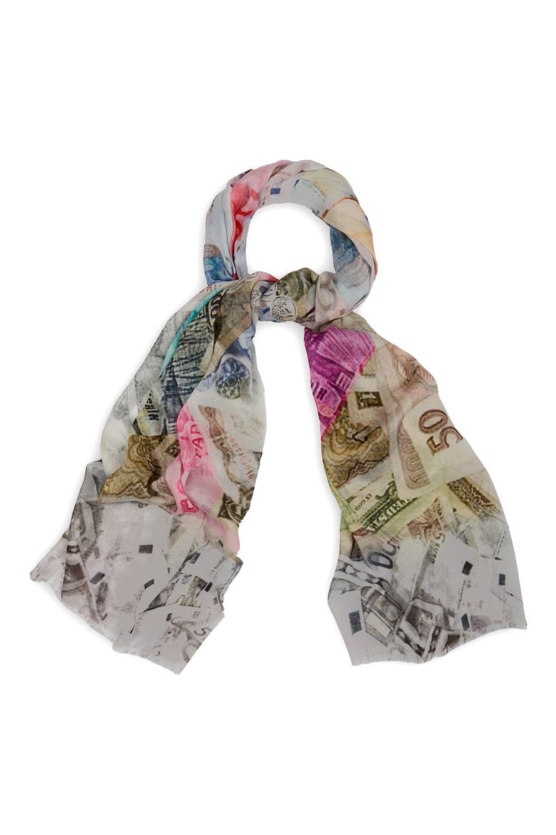 Euro Gauze Scarf, Main, color, IVORY