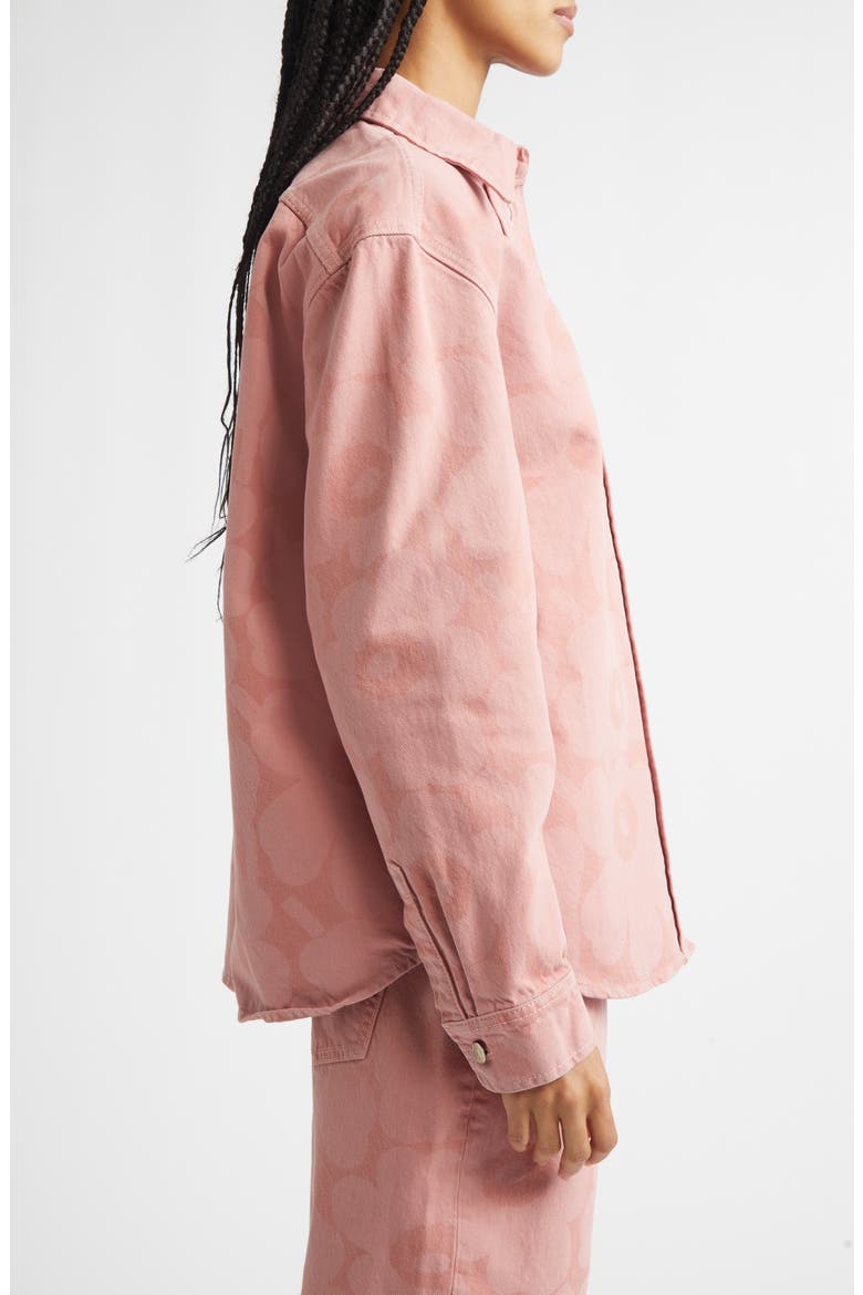 Maridenim Vaihe Unikko Denim Shirt Jacket, Alternate, color, LIGHT PINK