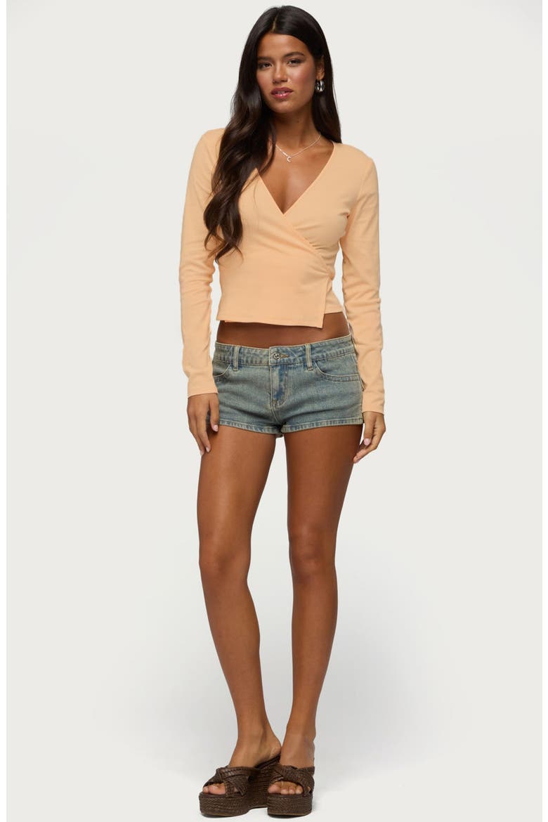Fonteyn Wrap Top, Alternate, color, ORANGE