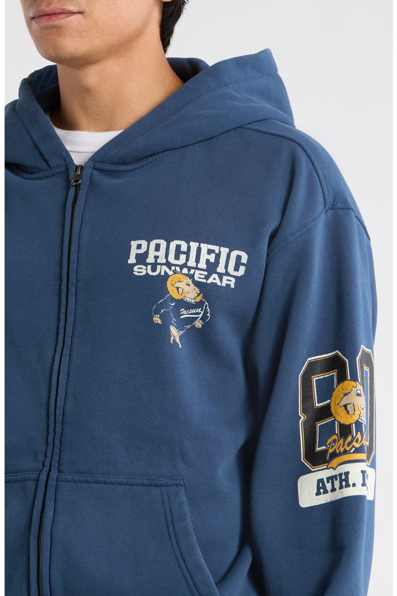 Athletic Department Cotton Zip Hoodie, Alternate, color, NAVY