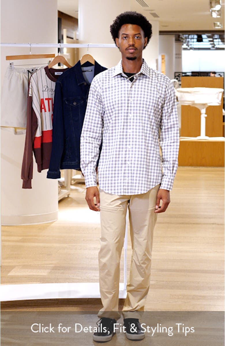 Lenox Stretch Cotton Blend Button-Up Sport Shirt, sales video thumbnail