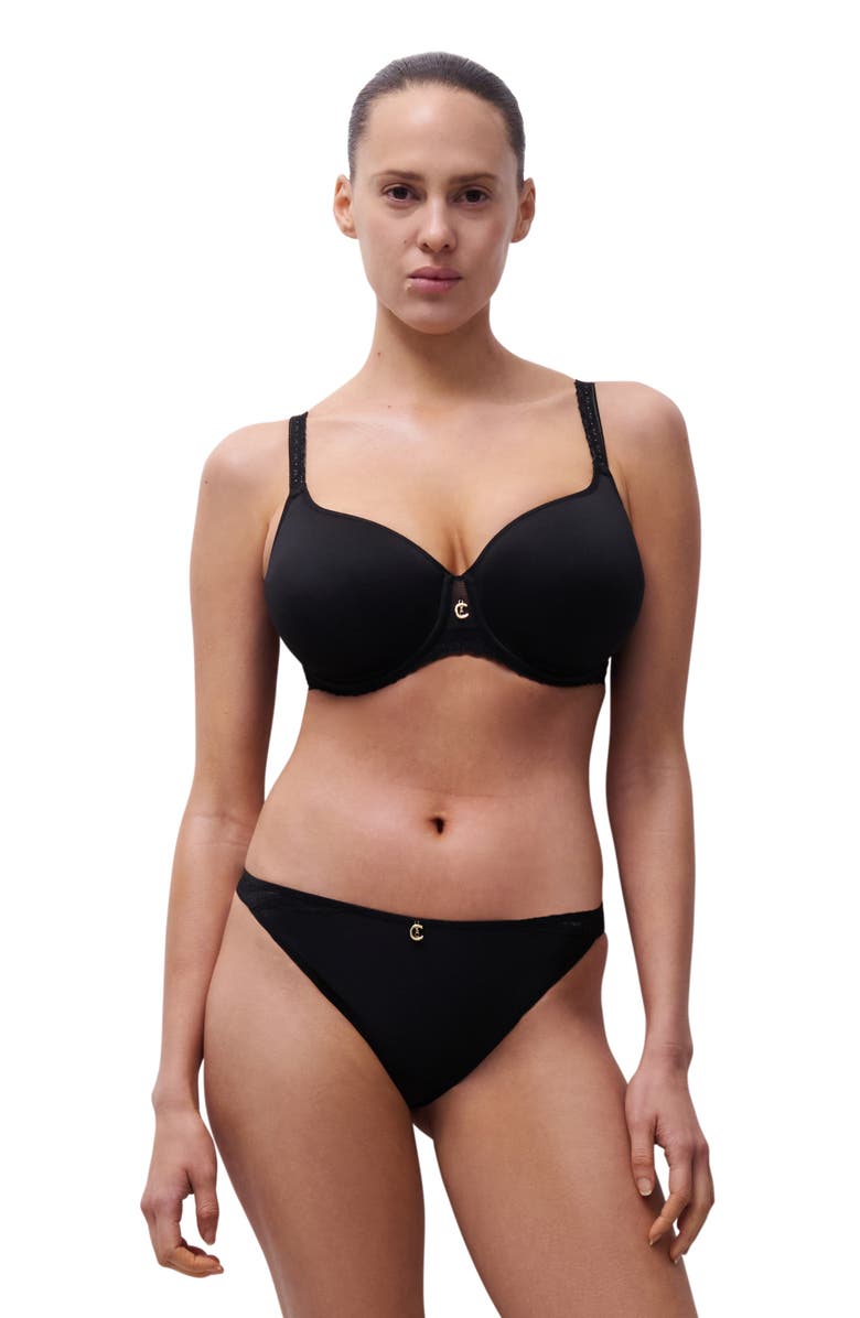 Chantelle Lingerie Lightweight Underwire T-Shirt Bra, Alternate, color, Black