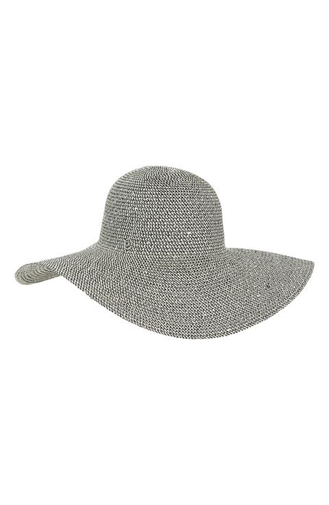 Marled Sequin Straw Hat
