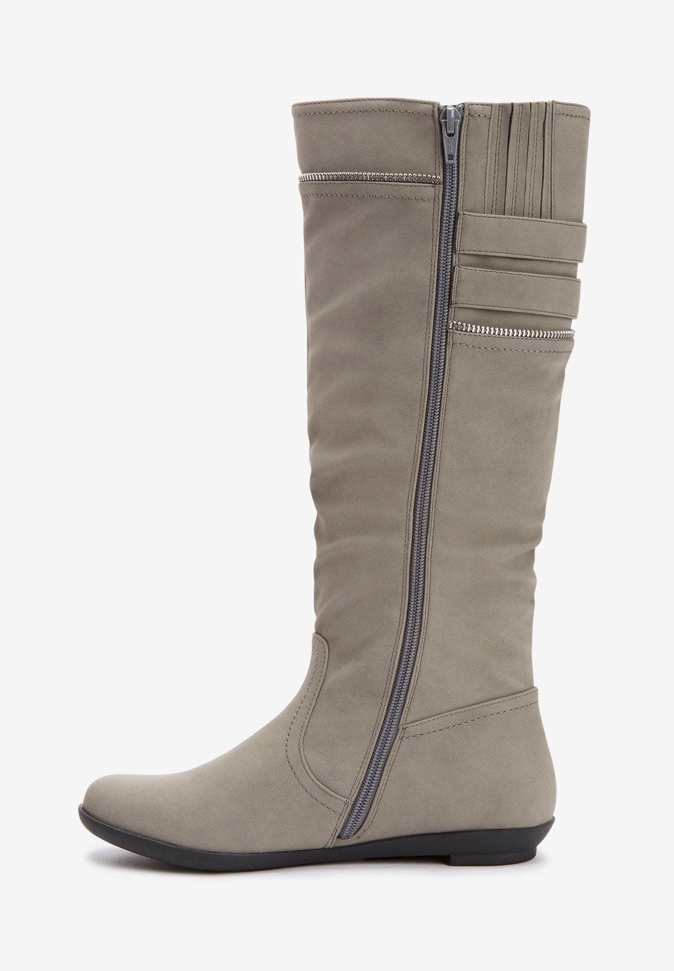 The Pasha Wide Calf Boot, Alternate, color, SLATE GREY