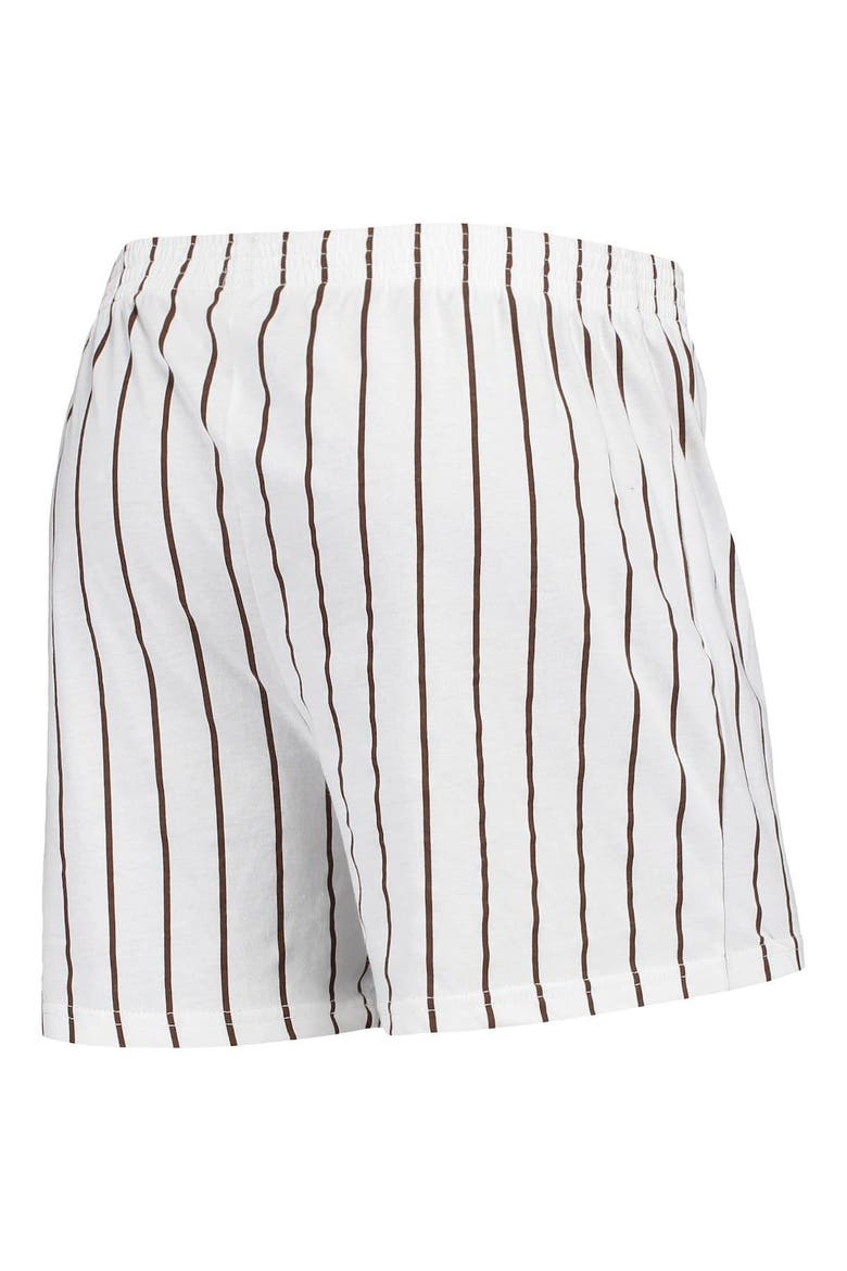 Men's Concepts Sport White San Diego Padres Vigor Pinstripe Boxer Shorts, Alternate, color, White