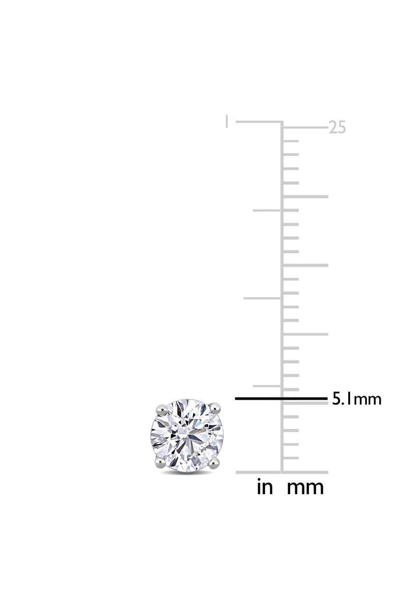 1 CTW Lab-Grown Diamond Stud Earrings Platinum, Alternate, color, White Gold