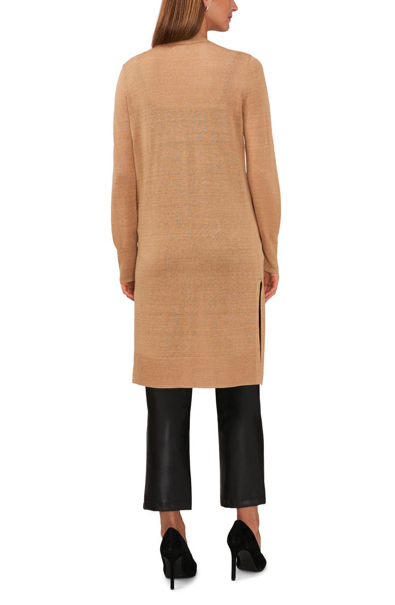 Halogen<sup>®</sup> Split Side Linen Blend Long Cardigan, Alternate, color, 