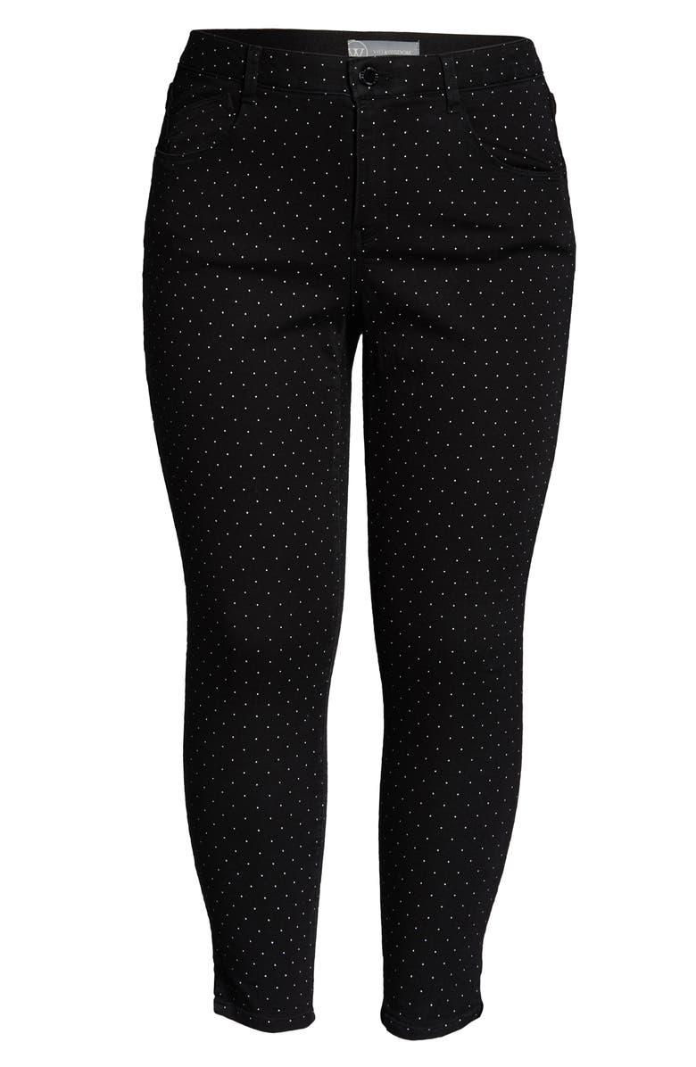 Wit & Wisdom Ab-Solution Micro Dot Ankle Jeans, Alternate, color, 