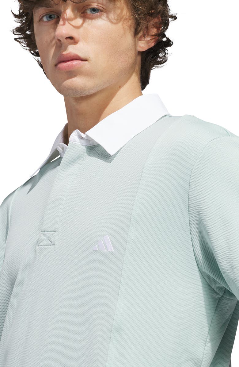 adidas Block Party Polo, Alternate, color, Wonder Sage