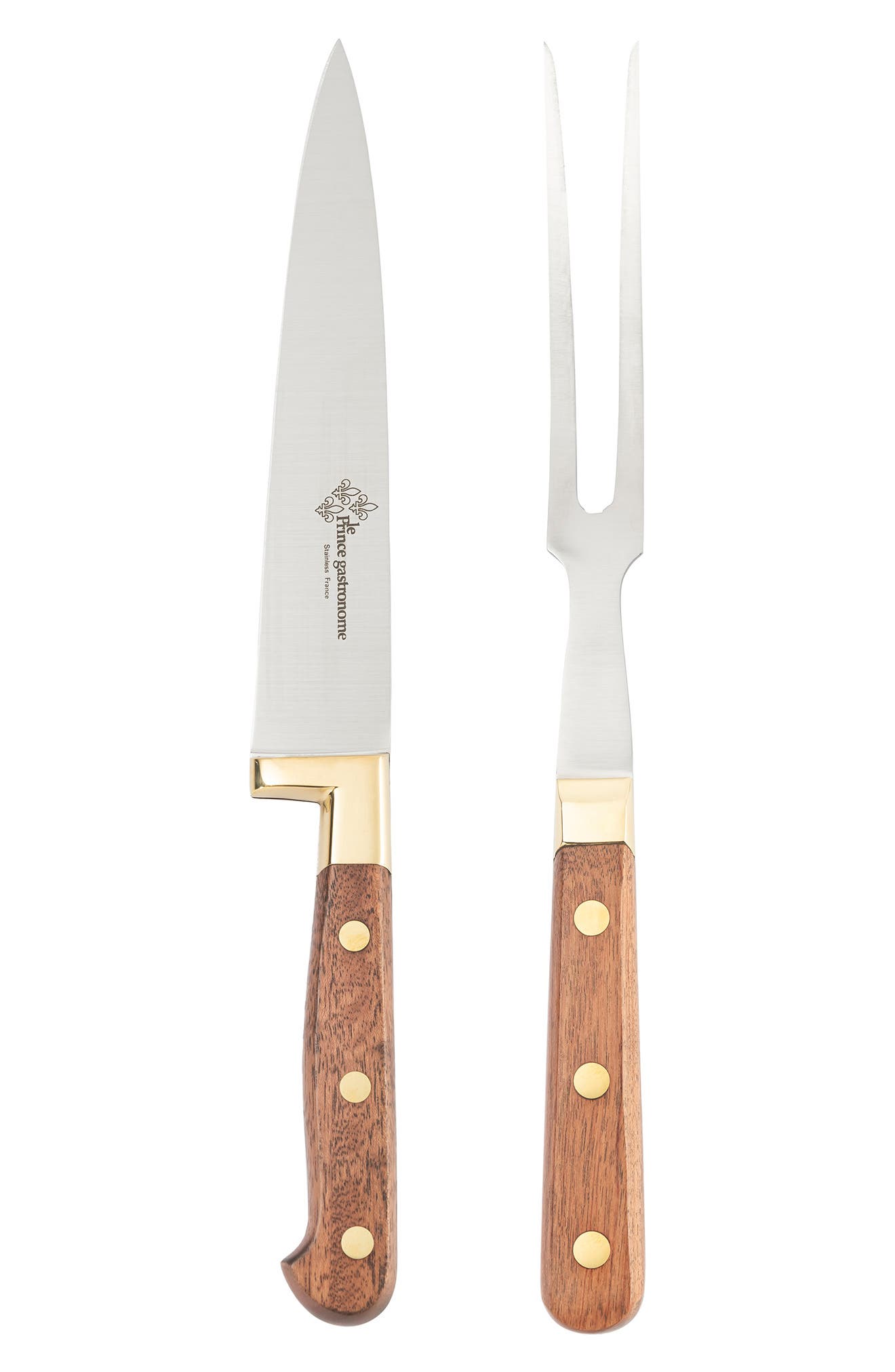 AU NAIN Le Thiers Prince Gastronome Carving Knife and Fork 2-Piece Set