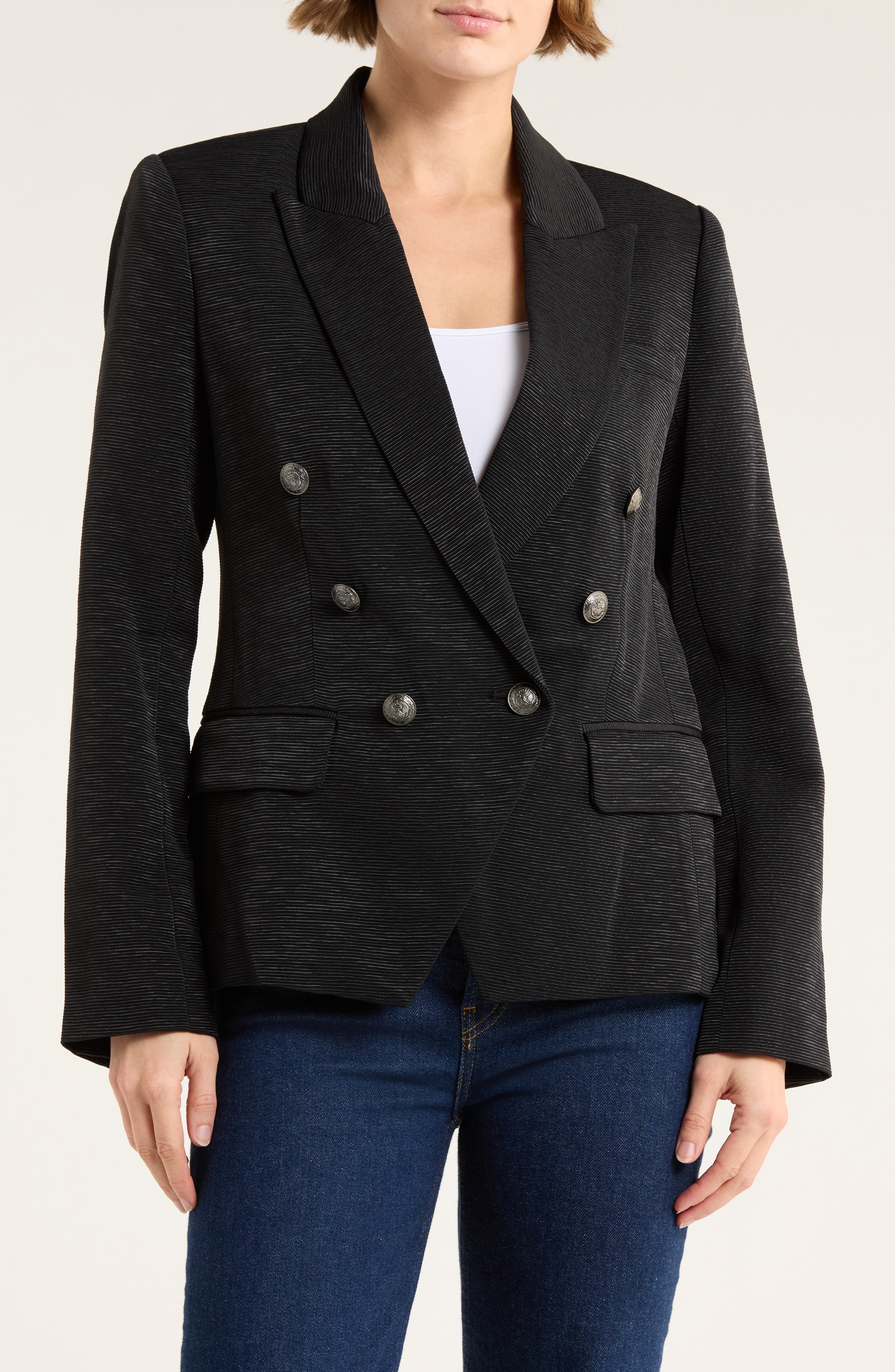L'AGENCE Kenzie Double Breasted Blazer