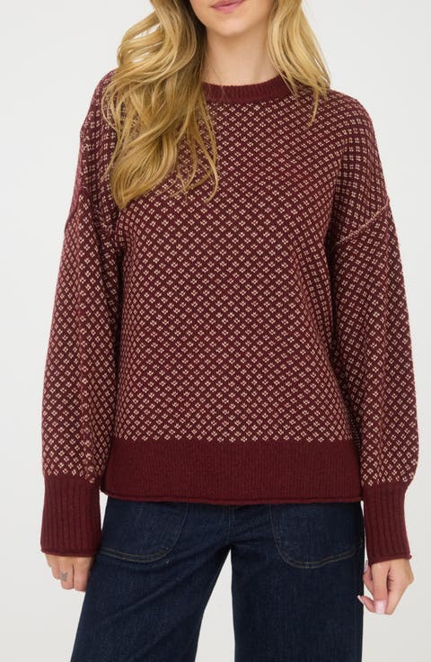 Mini Jacquard Crewneck Sweater