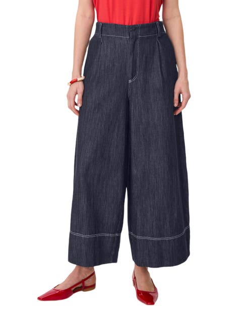 High-rise Wide-leg Cropped Jeans