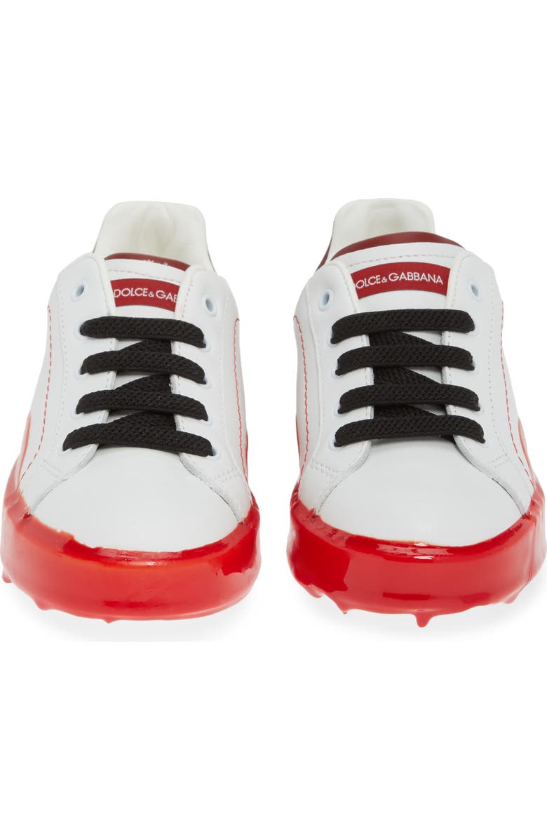 Dolce&Gabbana Portofino Melt Dipped Sole Low Top Sneaker, Alternate, color,