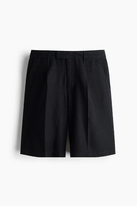 Linen-blend Bermuda Shorts