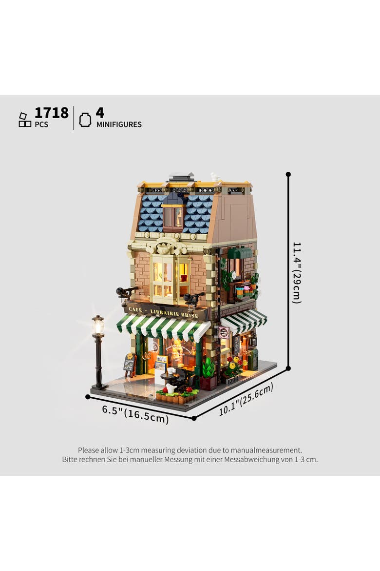 Architecture Book Cafe LED Building Set Model CT1718B, Alternate, color, Multicolor