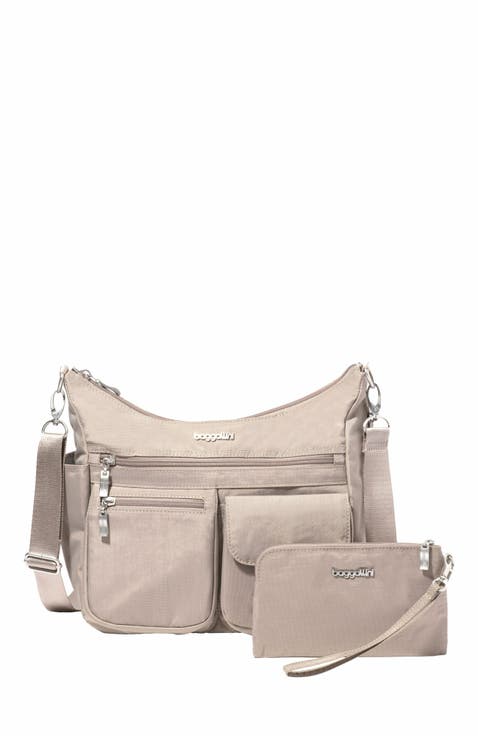 Modern Everywhere Hobo Crossbody Bag with Wristlet