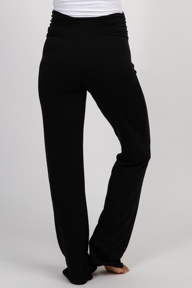 Foldover Lounge Pants, Alternate, color, Black
