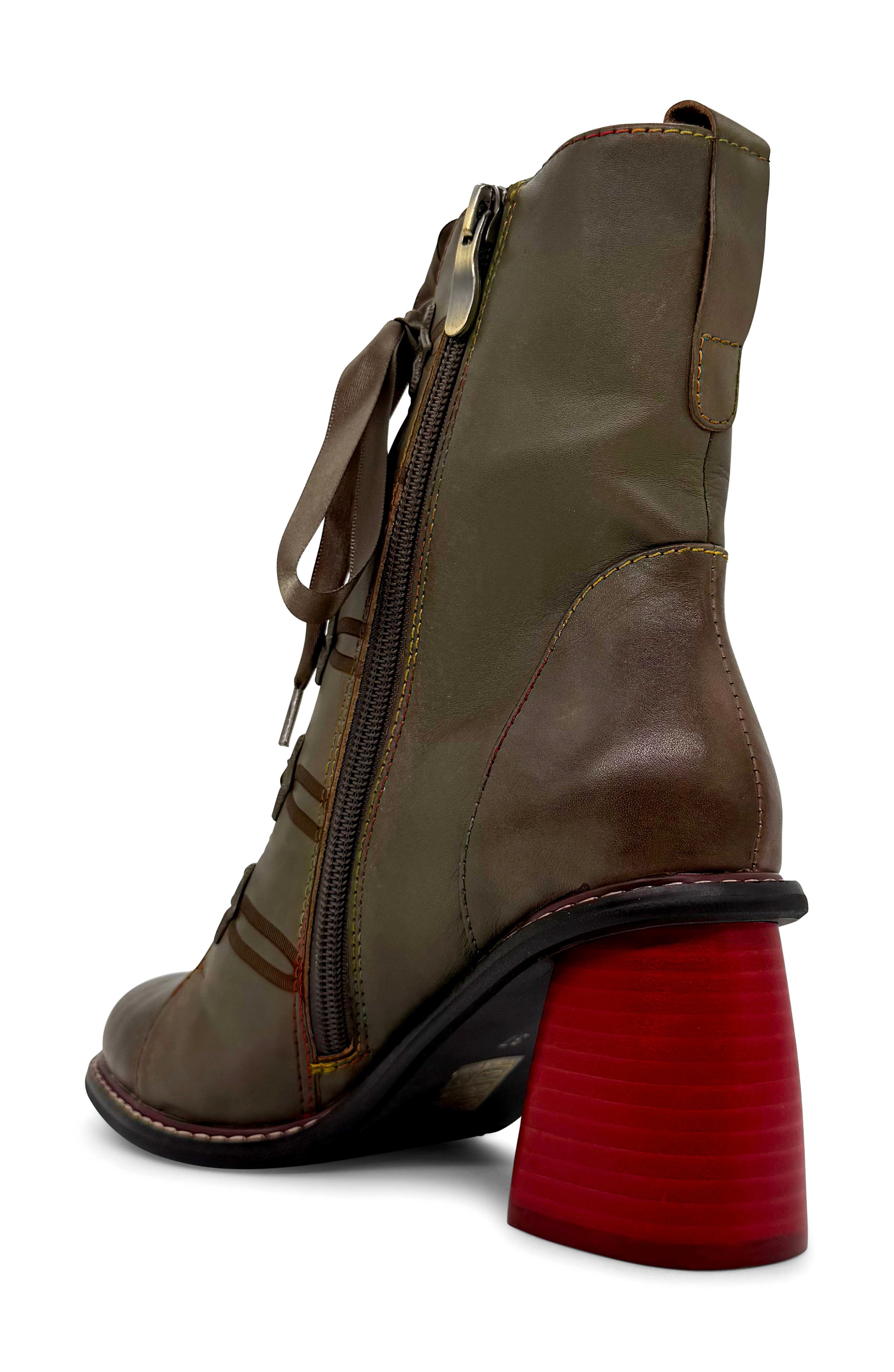 Geraldine Bootie, Alternate, color, GREEN