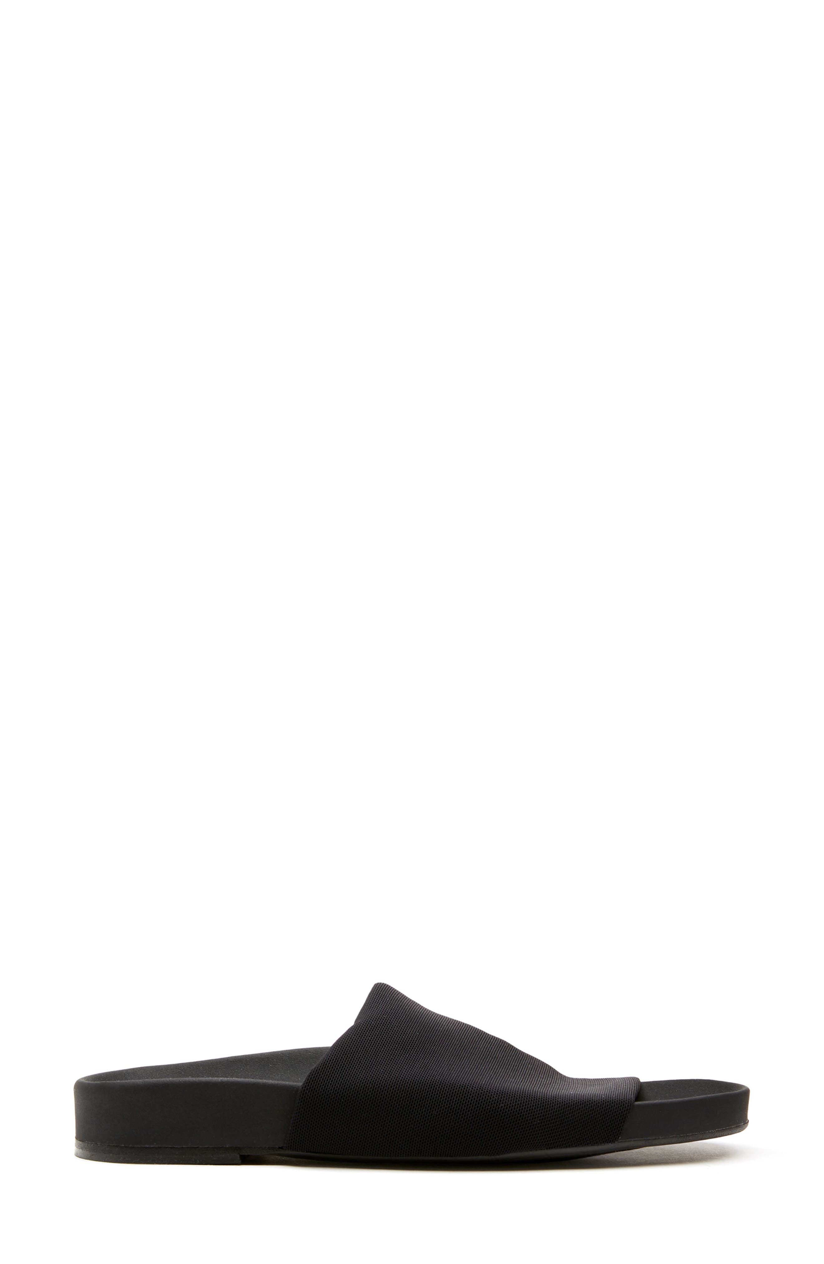 La Canadienne Vibrant Slide Sandal, Alternate, color, Black Micro Stretch