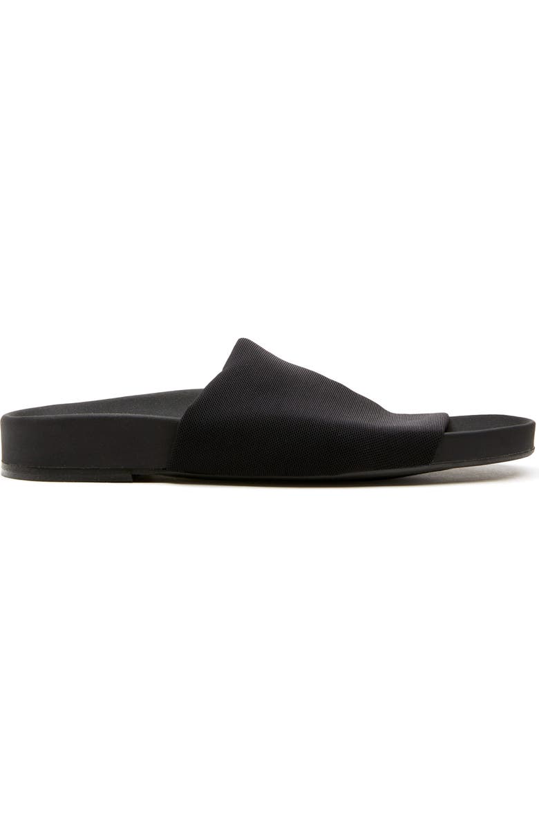 La Canadienne Vibrant Slide Sandal, Alternate, color, Black Micro Stretch