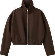 MANGO Oversize Stand Collar Jacket