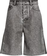 DIESEL® P-Arlor Faux Leather Bermuda Shorts