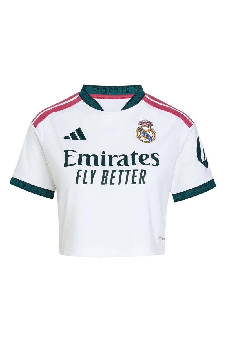 Women's adidas White Real Madrid 2026/27 Home Cropped Replica Jersey, Alternate, color, White