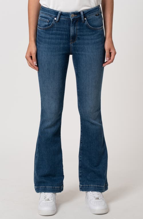 Mavi Jeans Sydney Flare Jeans In Dark Brushed Feather