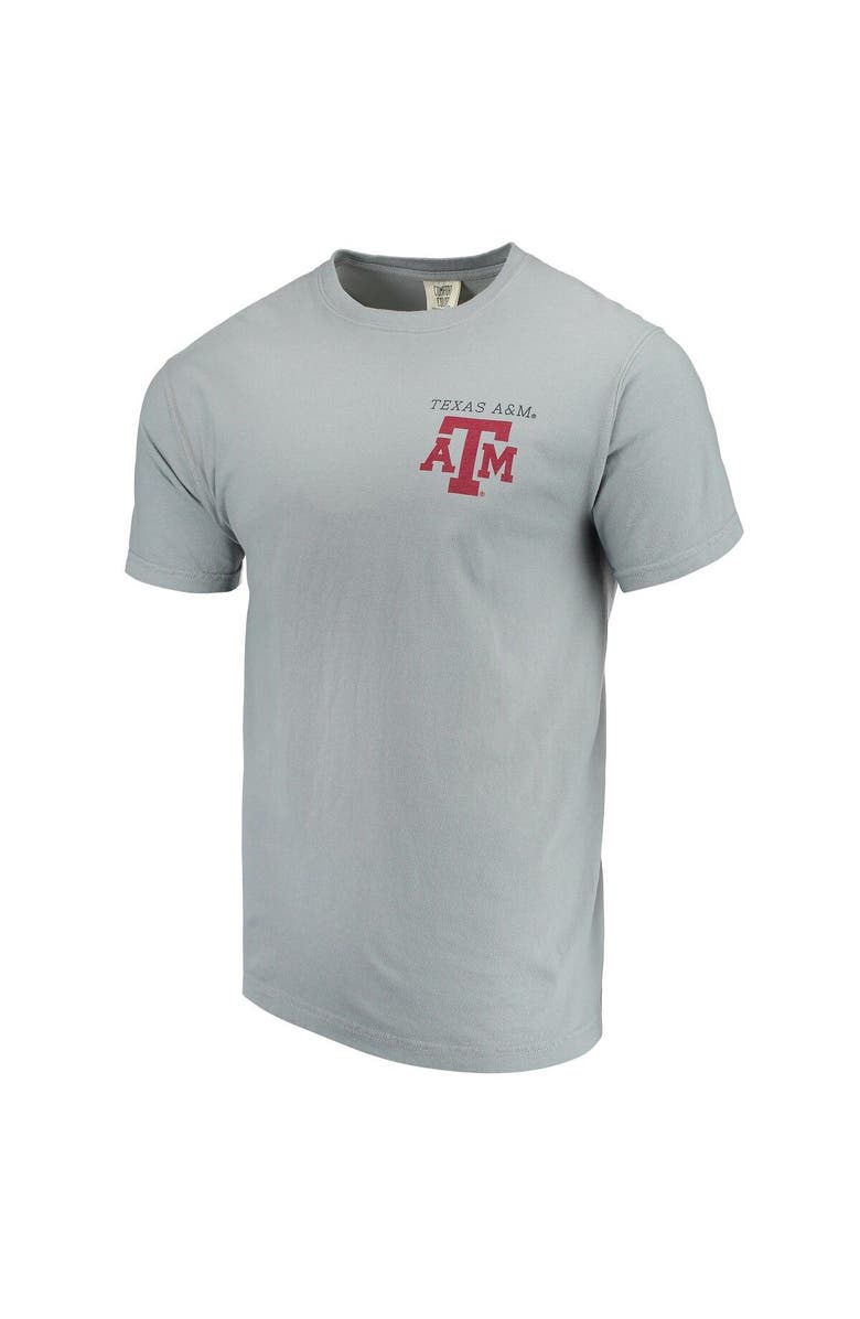 IMAGE ONE Men's Gray Texas A&M Aggies Comfort Colors Campus Scenery T-Shirt, Alternate, color, 