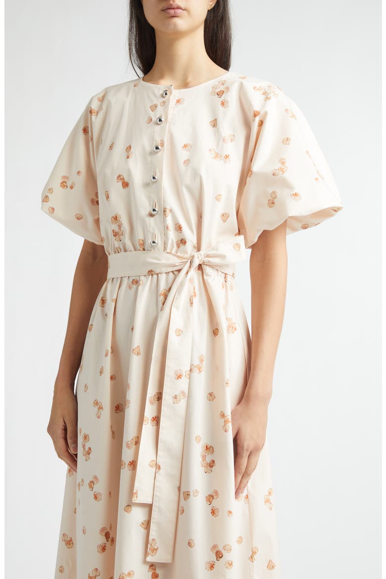Paulina Petal Print Shirtdress, Alternate, color, 416689 PALE BLUSH AO PETALS