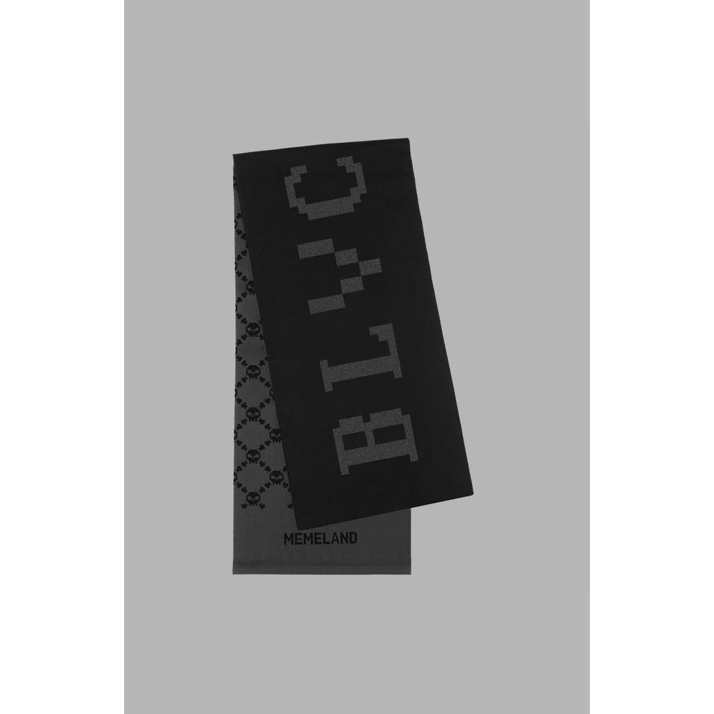 Blvck Paris Blvck X Memeland Scarf In Black