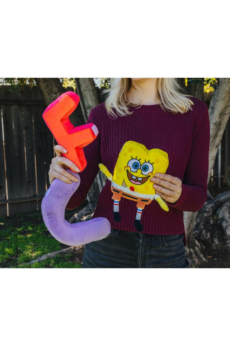 Nickelodeon SpongeBob SquarePants "FUN" 10-Inch Plush, Alternate, color, Yellow