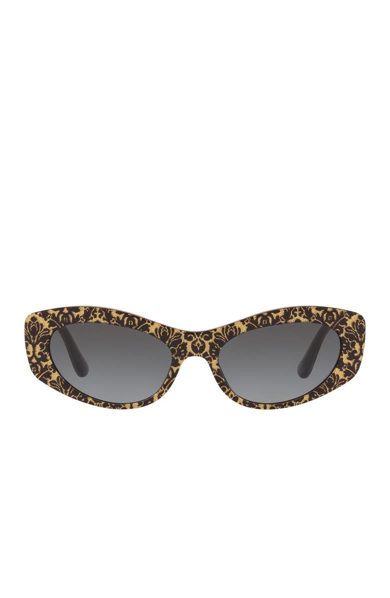 Dolce&Gabbana 53mm Thin Cat Eye Sunglasses, Alternate, color,