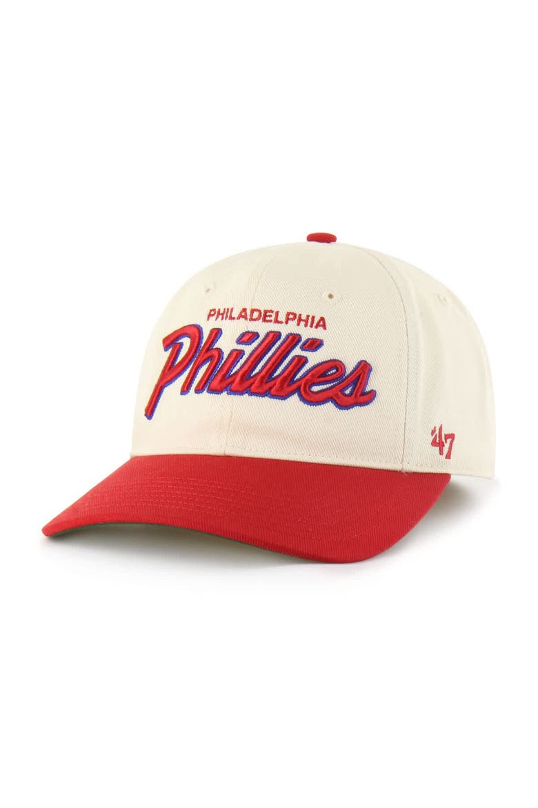 Men's '47 Natural Philadelphia Phillies Crosstown Franchise Fitted Hat, Main, color, Natural