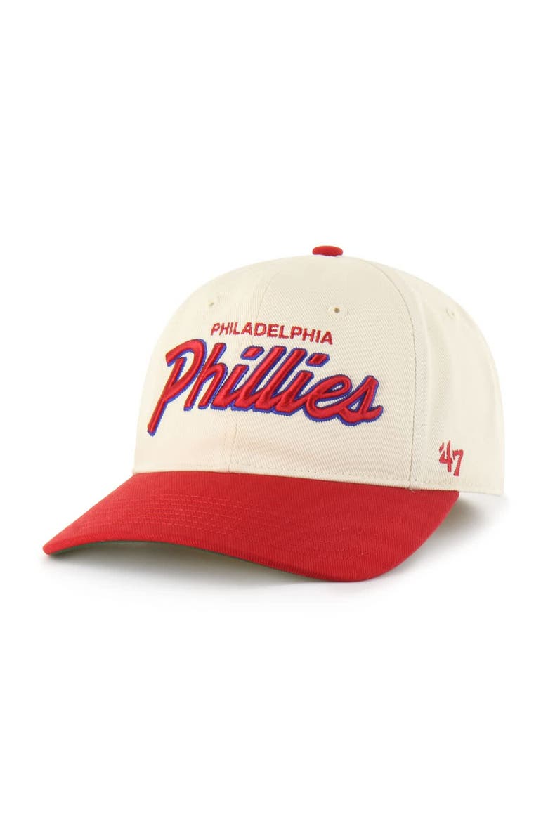 '47 Men's '47 Natural Philadelphia Phillies Crosstown Franchise Fitted Hat, Main, color, Natural