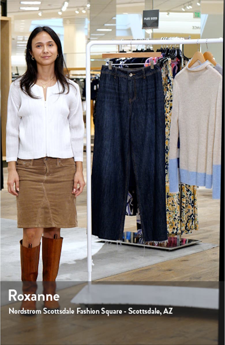 Raw Hem Ankle Wide Leg Jeans, sales video thumbnail