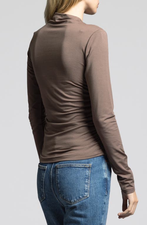 Weekend Los Angeles Rose Ruched Top In Dark Lilac