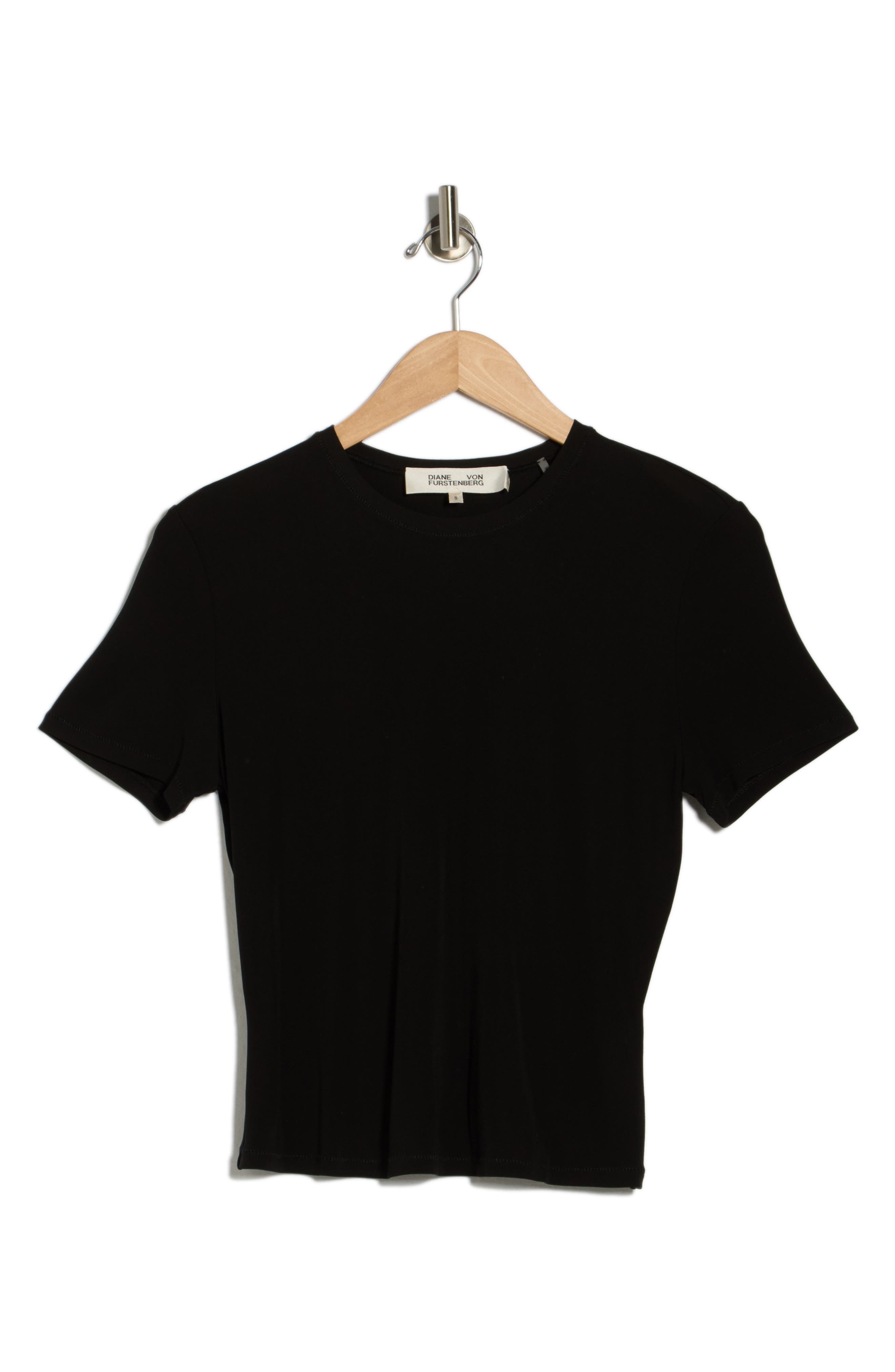 Diane von Furstenberg Crewneck Crop T-Shirt