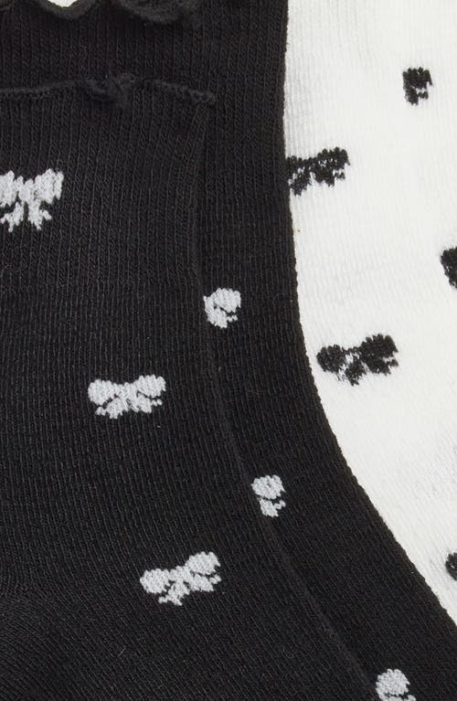 Stems 2-pack Bow Ruffle Ankle Socks In Multi