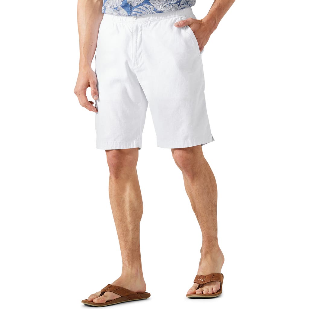 Tommy Bahama Linen In Paradise Shorts In White