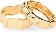 NATASHA Set of 2 Textured Bracelets