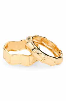 NATASHA Set of 2 Textured Bracelets
