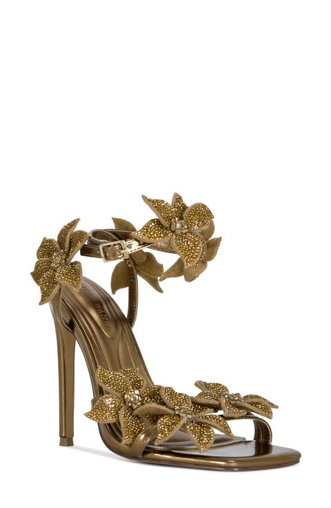 Romi Floral Ankle Strap Sandal (Women)