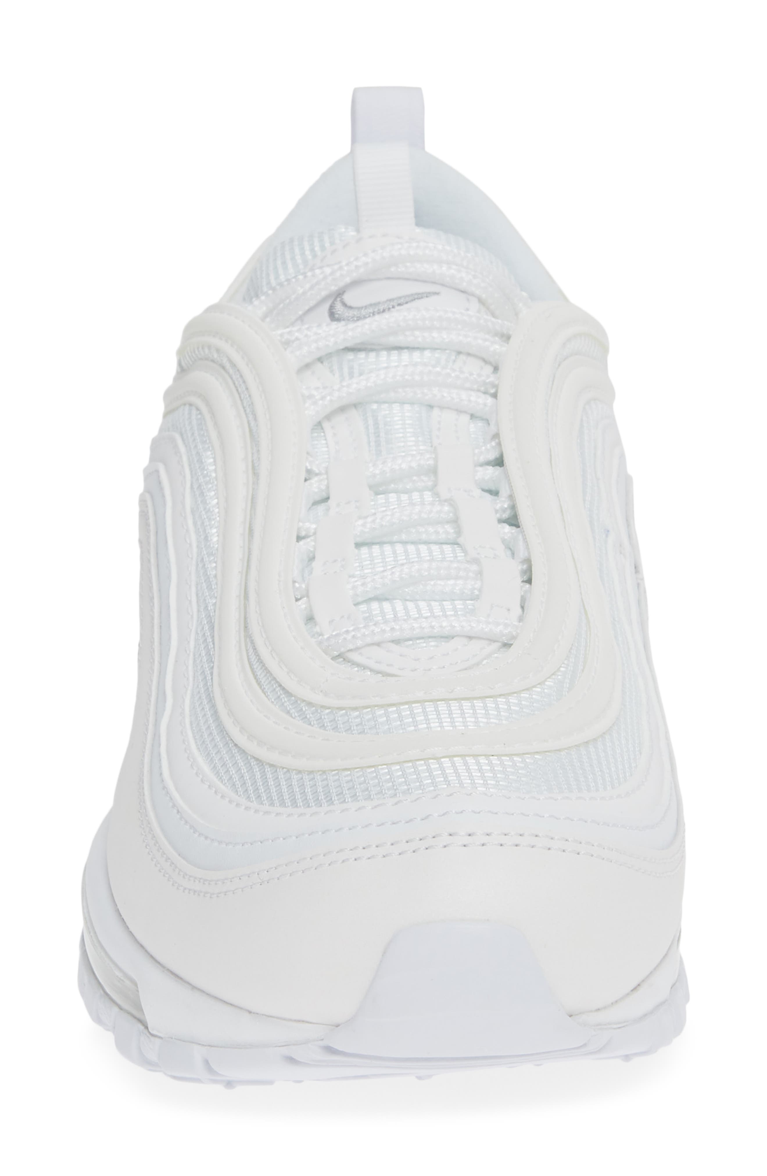 Air Max 97 Sneaker, Alternate, color, 101 WHITE/WLFGRY