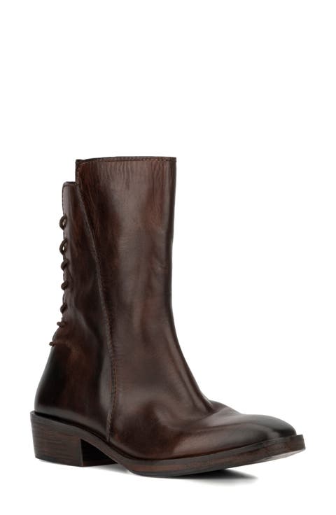 Annabell Leather Lace Up Boot (Women)