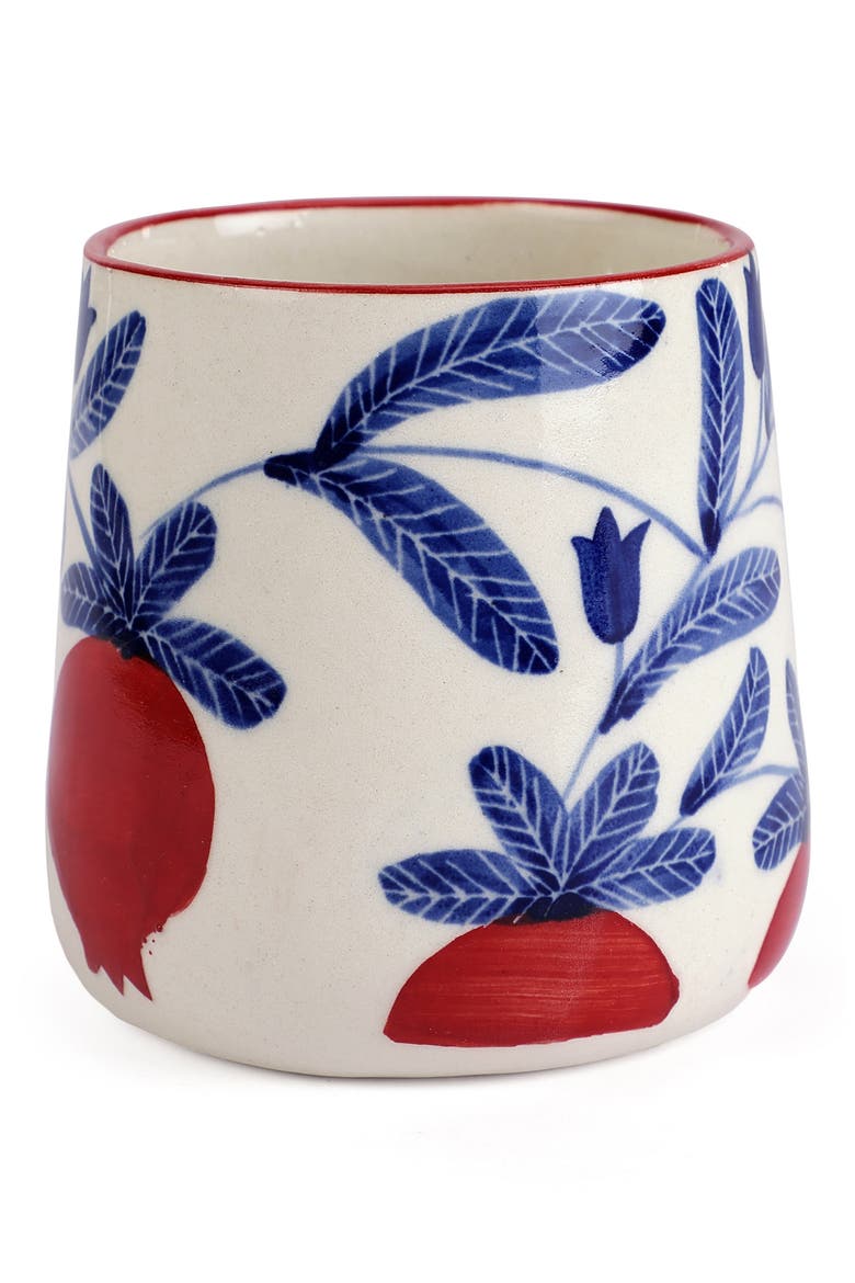 Floral Mug, Main, color, RED
