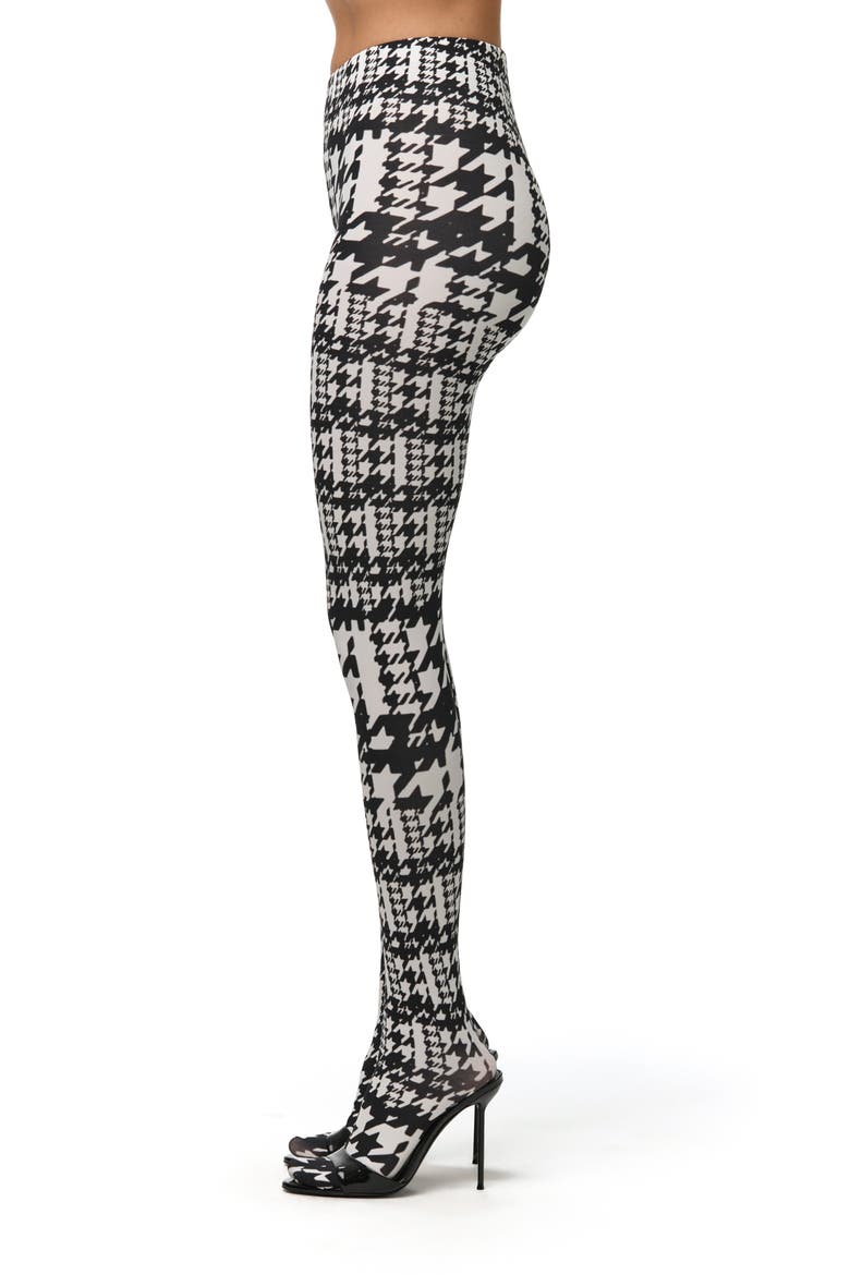 Naked Print Closed-Toe Leggings, Alternate, color, DUAL HOUNDSTOOTH